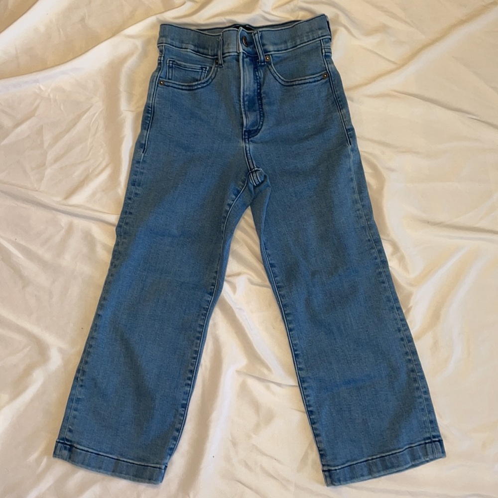Express Cropped Wide Leg High Rise Jean - Picture 3 of 12